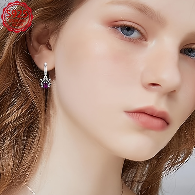 S925 Sterling Silver Spider Ear Cuffs — Unique Punk Style